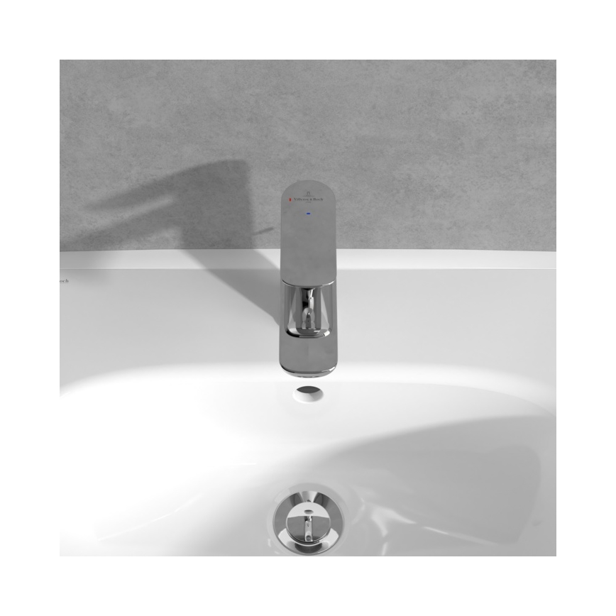 Villeroy & Boch TVW10400400161 - Grifo de lavabo O.NOVO 15,5 cm cromo brillante