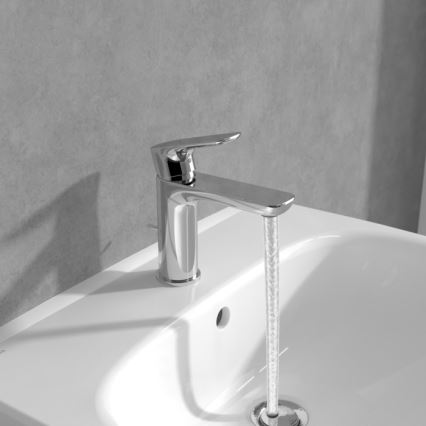 Villeroy & Boch TVW10400400161 - Grifo de lavabo O.NOVO 15,5 cm cromo brillante