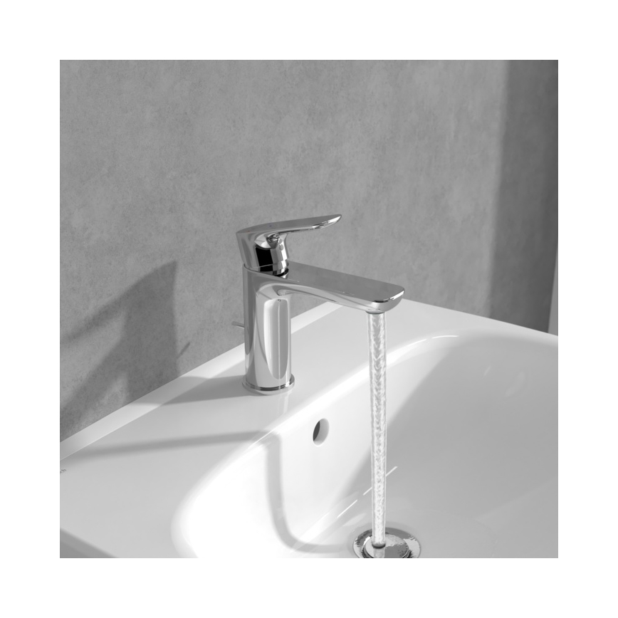 Villeroy & Boch TVW10400400161 - Grifo de lavabo O.NOVO 15,5 cm cromo brillante