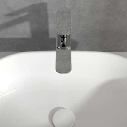 Villeroy & Boch TVW10410511061 - Grifo para lavabo + válvula de desagüe O.NOVO 29,5 cm cromo brillante