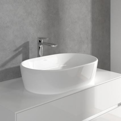 Villeroy & Boch TVW10410511061 - Grifo para lavabo + válvula de desagüe O.NOVO 29,5 cm cromo brillante