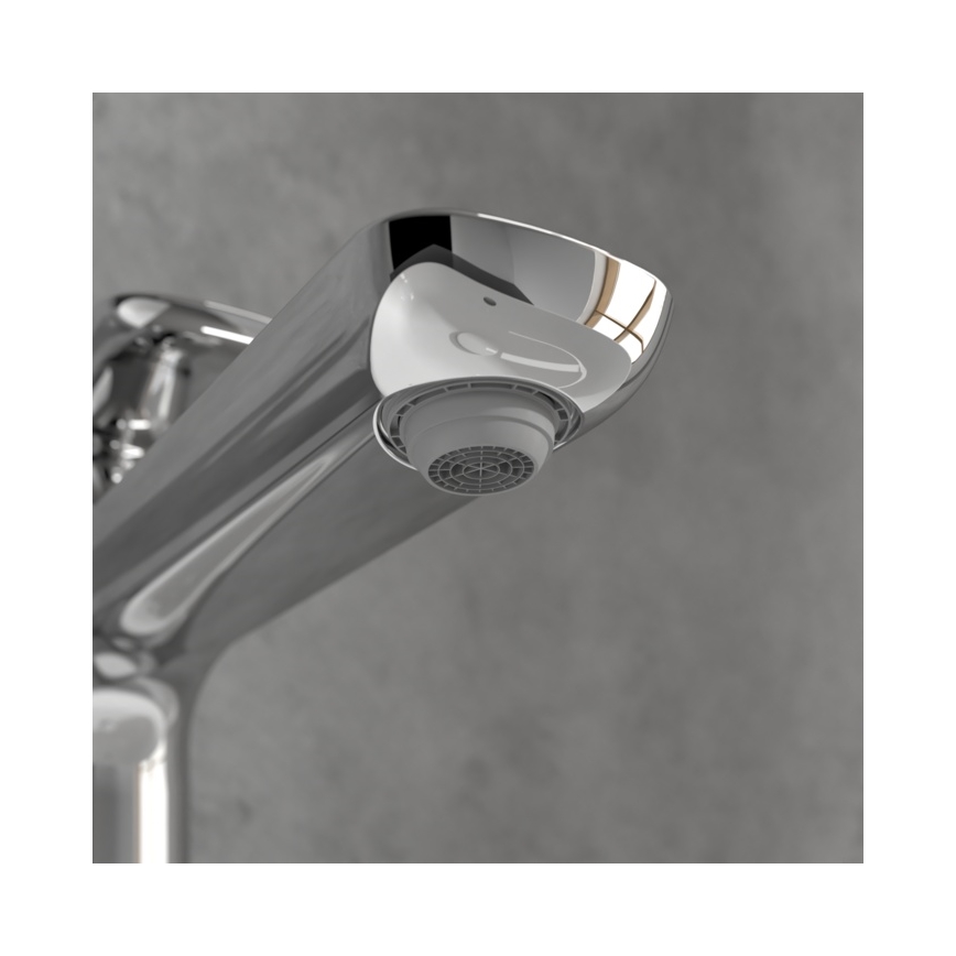 Villeroy & Boch TVW10410511061 - Grifo para lavabo + válvula de desagüe O.NOVO 29,5 cm cromo brillante