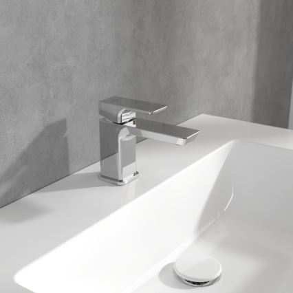 Villeroy & Boch TVW11200100161 - Grifo de lavabo SUBWAY 3.0 12,5 cm cromo pulido