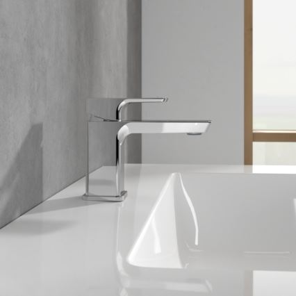 Villeroy & Boch TVW11200100161 - Grifo de lavabo SUBWAY 3.0 12,5 cm cromo pulido