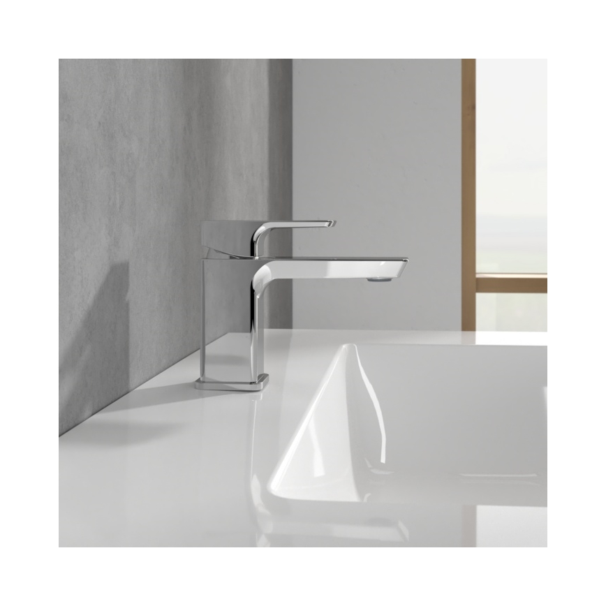 Villeroy & Boch TVW11200100161 - Grifo de lavabo SUBWAY 3.0 12,5 cm cromo pulido