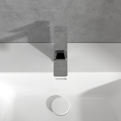 Villeroy & Boch TVW11200300061 - Grifo de lavabo SUBWAY 15,5 cm, cromo pulido