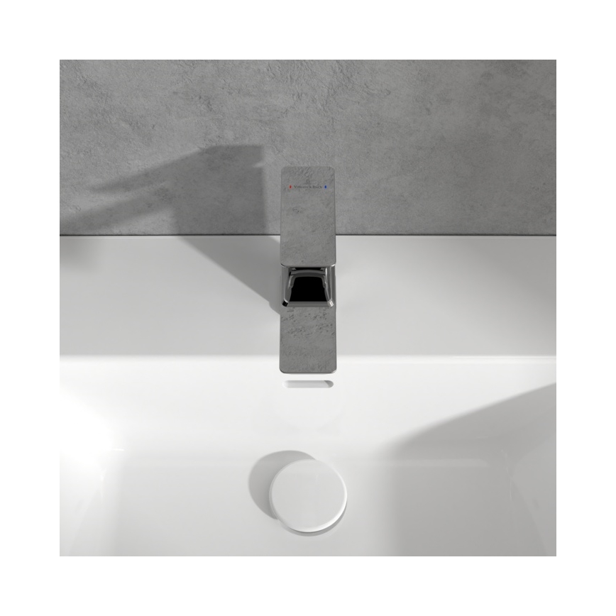Villeroy & Boch TVW11200300061 - Grifo de lavabo SUBWAY 15,5 cm, cromo pulido