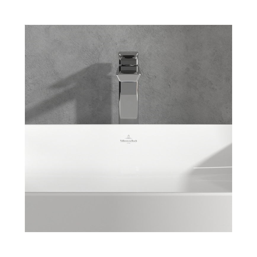 Villeroy & Boch TVW11200400061 - Grifo monomando para lavabo SUBWAY 3.0 29,5 cm, cromo brillante