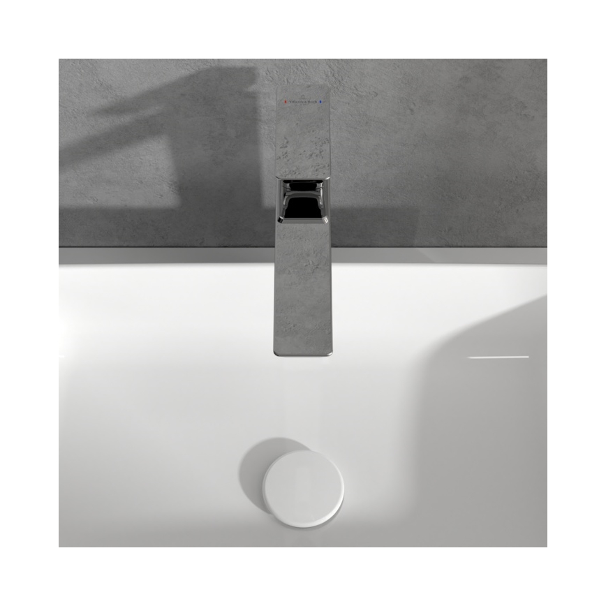 Villeroy & Boch TVW11200400061 - Grifo monomando para lavabo SUBWAY 3.0 29,5 cm, cromo brillante