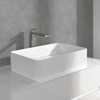 Villeroy & Boch TVW11200400061 - Grifo monomando para lavabo SUBWAY 3.0 29,5 cm, cromo brillante