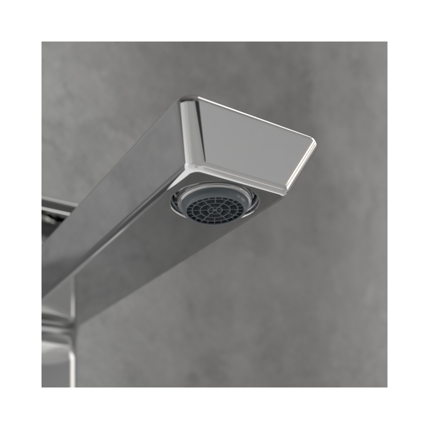 Villeroy & Boch TVW11200400061 - Grifo monomando para lavabo SUBWAY 3.0 29,5 cm, cromo brillante