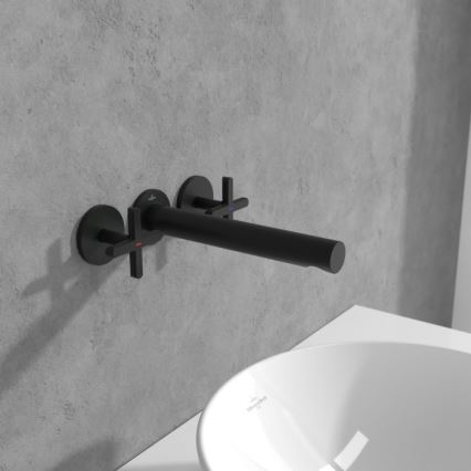 Villeroy & Boch TVZ106012000K5 - Grifo de lavabo LOOP&FRIENDS negro mate