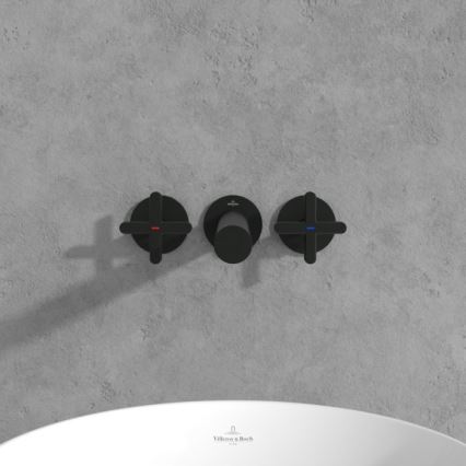 Villeroy & Boch TVZ106012000K5 - Grifo de lavabo LOOP&FRIENDS negro mate