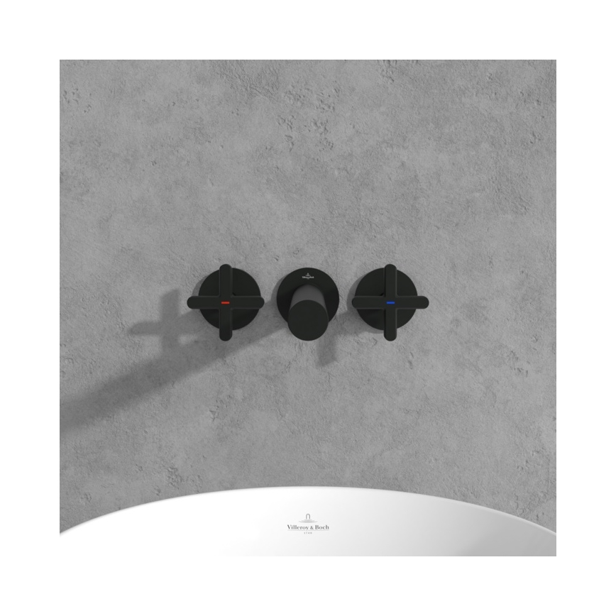 Villeroy & Boch TVZ106012000K5 - Grifo de lavabo LOOP&FRIENDS negro mate