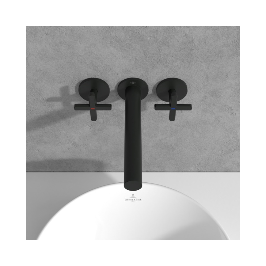 Villeroy & Boch TVZ106012000K5 - Grifo de lavabo LOOP&FRIENDS negro mate