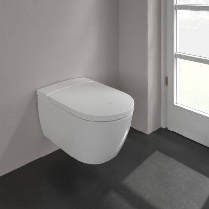 Villeroy & Boch V0E100R1 - Bidé suspendido con asiento SoftClose VICLEAN cerámica/blanco +mando a distancia
