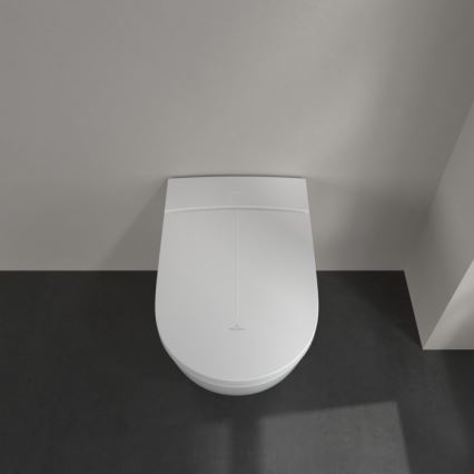 Villeroy & Boch V0E100R1 - Bidé suspendido con asiento SoftClose VICLEAN cerámica/blanco +mando a distancia