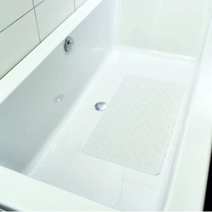 Vitility - Alfombrilla antideslizante para ducha 40 x 70 cm, blanca