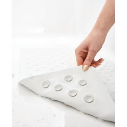 Vitility - Alfombrilla antideslizante para ducha 40 x 70 cm, blanca