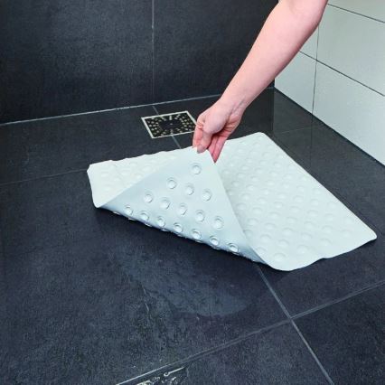 Vitility - Alfombrilla antideslizante para ducha 54 x 54 cm blanca