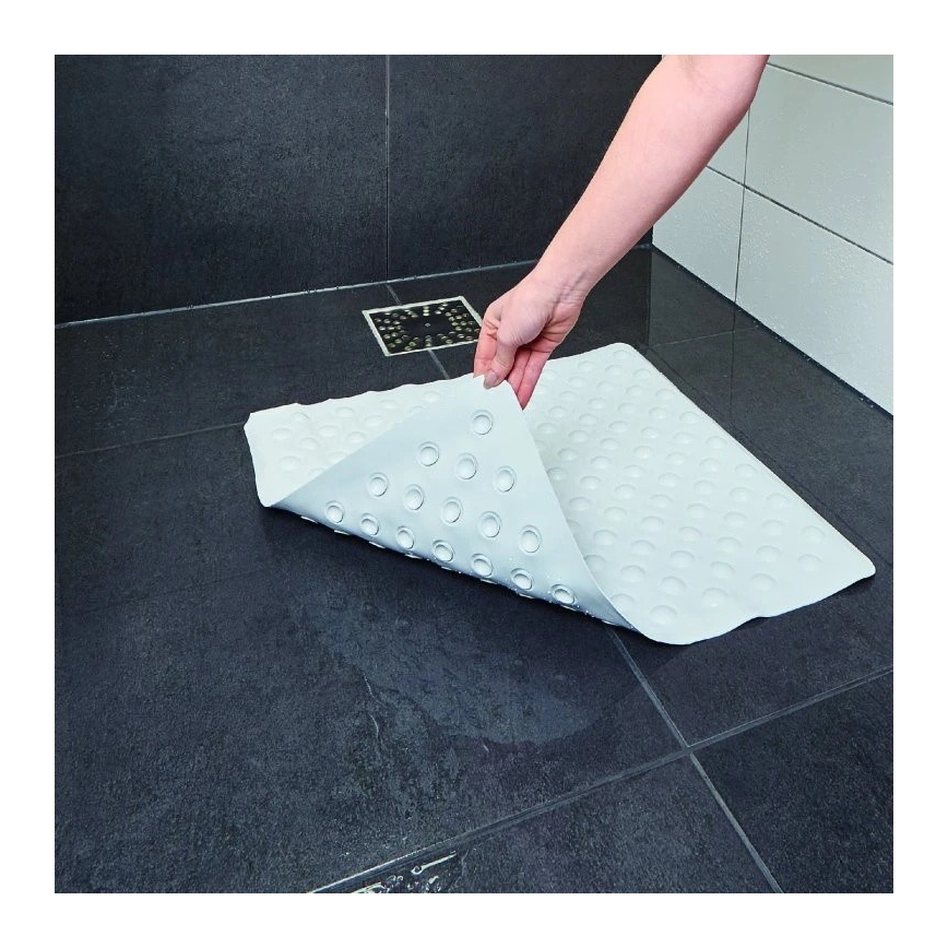 Vitility - Alfombrilla antideslizante para ducha 54 x 54 cm blanca