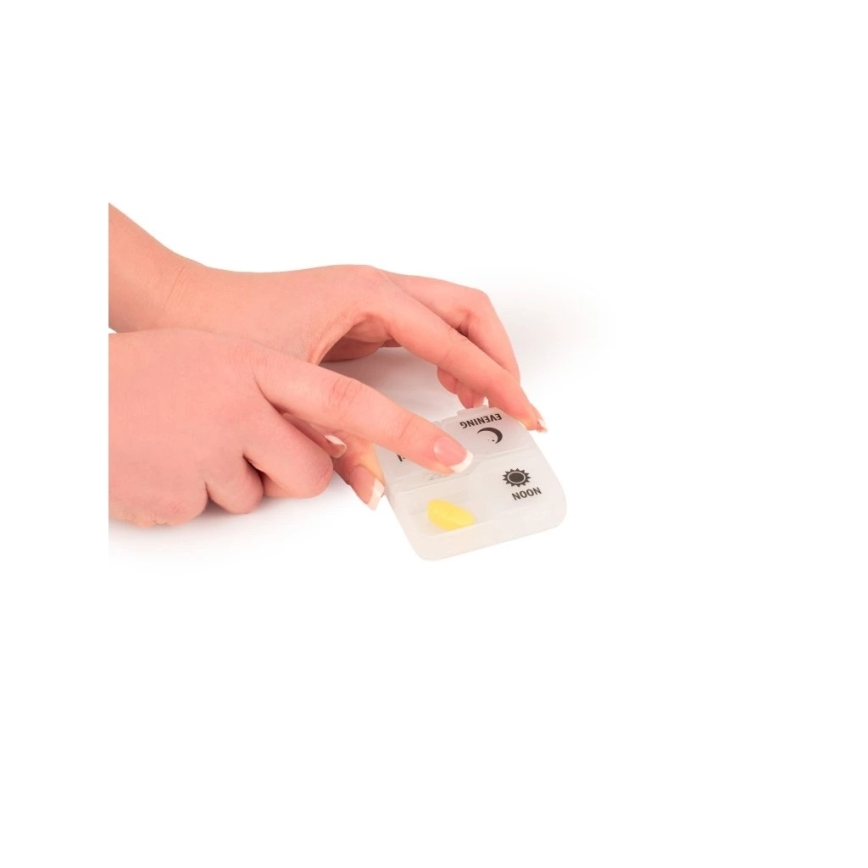 Vitility - Dispensador de medicamentos blanco