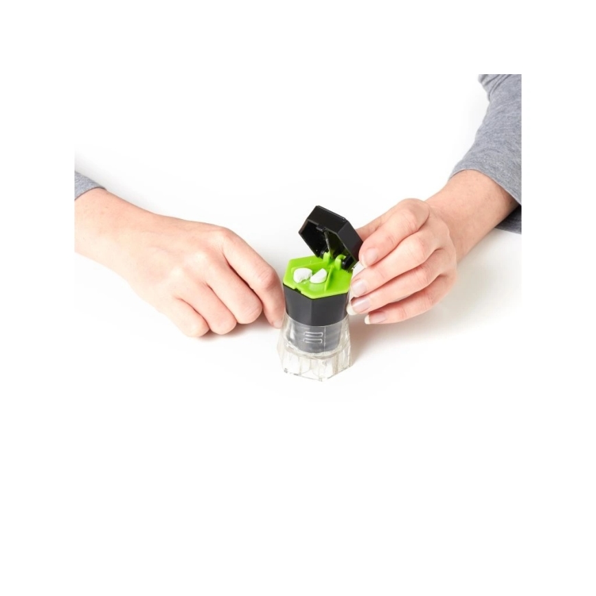 Vitility - Dosificador y cortador de comprimidos 5 en 1, color negro