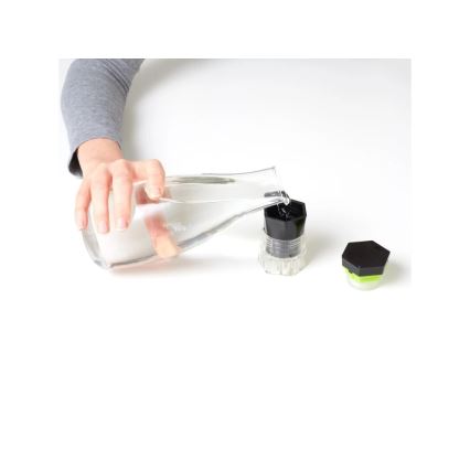 Vitility - Dosificador y cortador de comprimidos 5 en 1, color negro