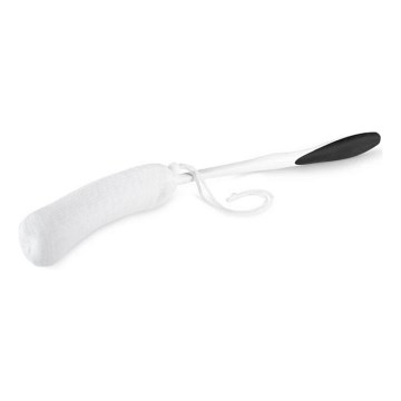 Vitility - Esponja de baño con mango, blanca