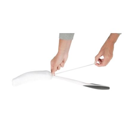 Vitility - Esponja de baño con mango, blanca