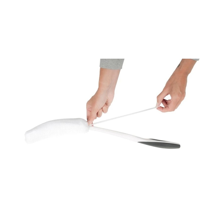 Vitility - Esponja de baño con mango, blanca