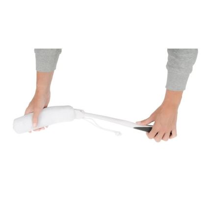 Vitility - Esponja de baño con mango, blanca