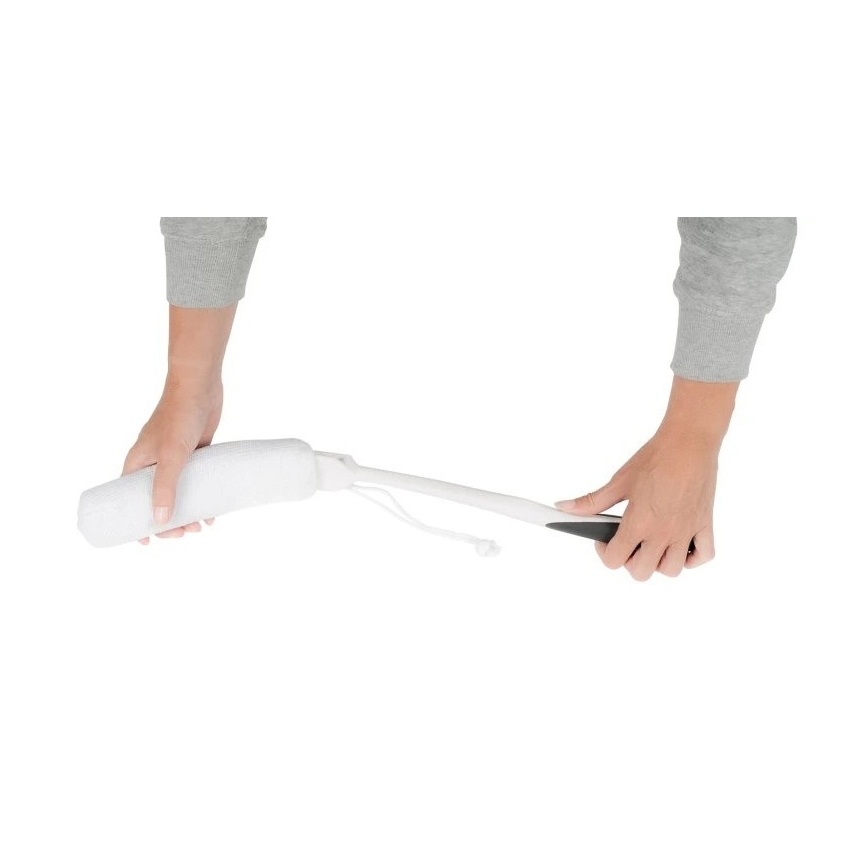 Vitility - Esponja de baño con mango, blanca