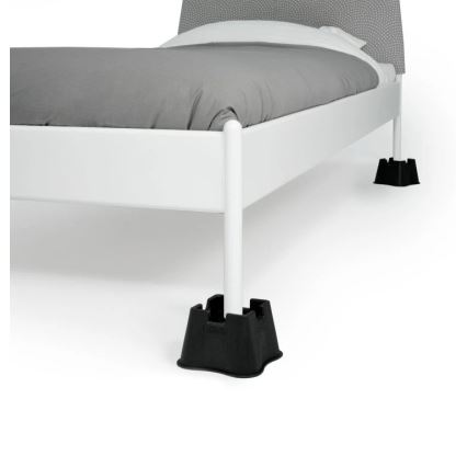Vitility - Set de 4 elevadores para cama de 7 cm, negro
