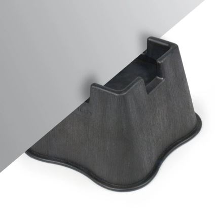 Vitility - Set de 4 elevadores para cama de 7 cm, negro