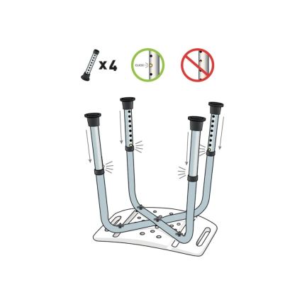 Vitility - Taburete de ducha 53x49,5 cm blanco