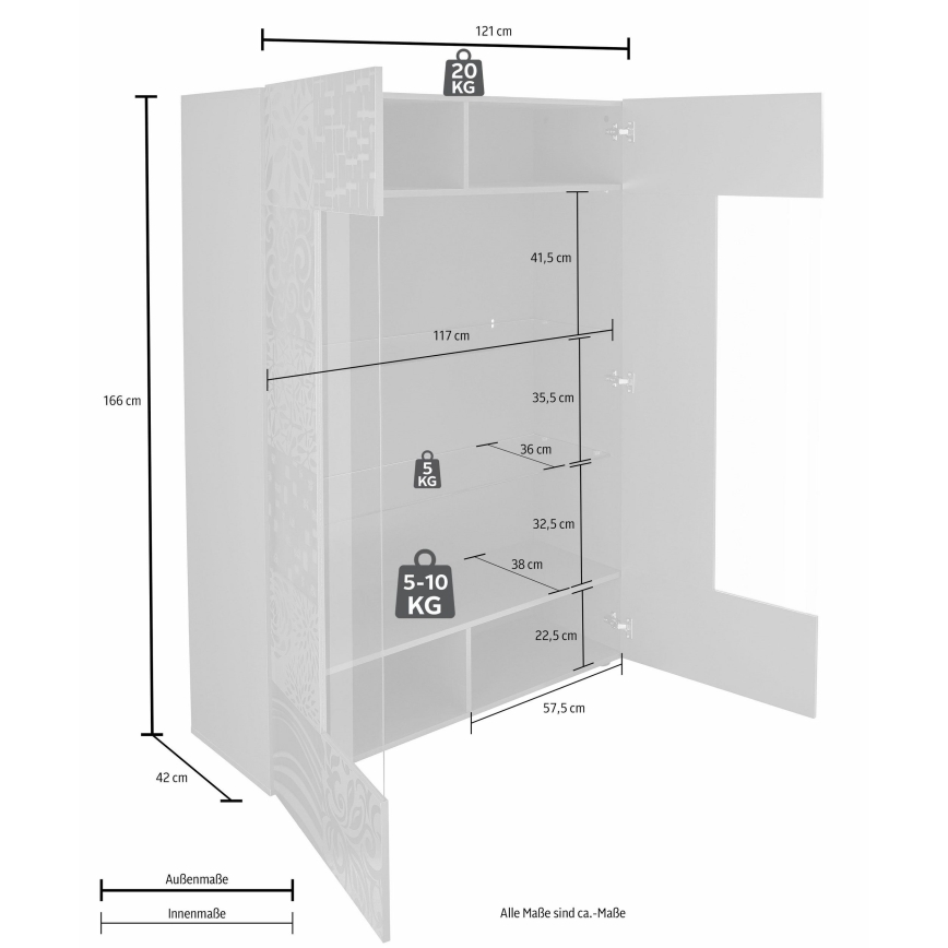 Vitrina ARIA Roble Sonoma