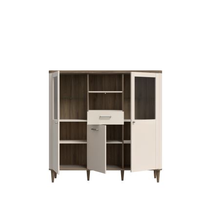 Vitrina VIRO marrón/beige