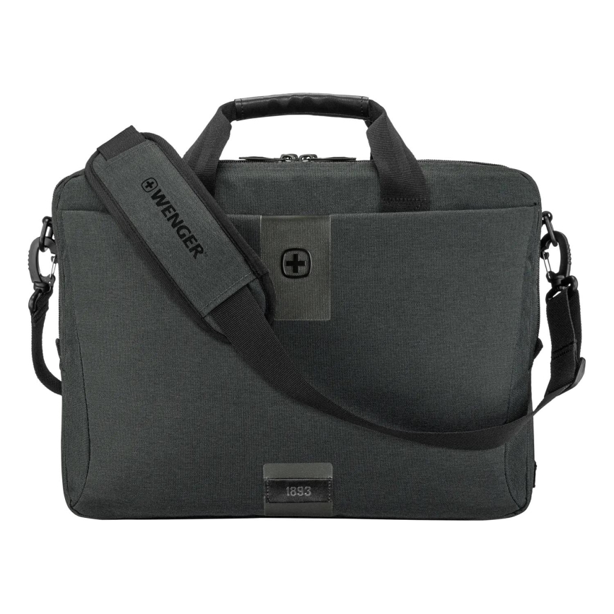 Wenger - Bolsa para portátil 15 l 16" con bolsillo para tableta 10" MX ECO Brief gris