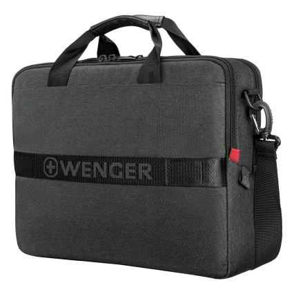 Wenger - Bolsa para portátil 15 l 16" con bolsillo para tableta 10" MX ECO Brief gris