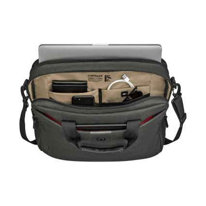Wenger - Bolsa para portátil 15 l 16" con bolsillo para tableta 10" MX ECO Brief gris
