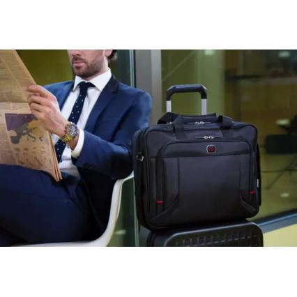 Wenger - Bolsa para portátil 15 l 16 con bolsillo para tableta 10 Prospectus negro
