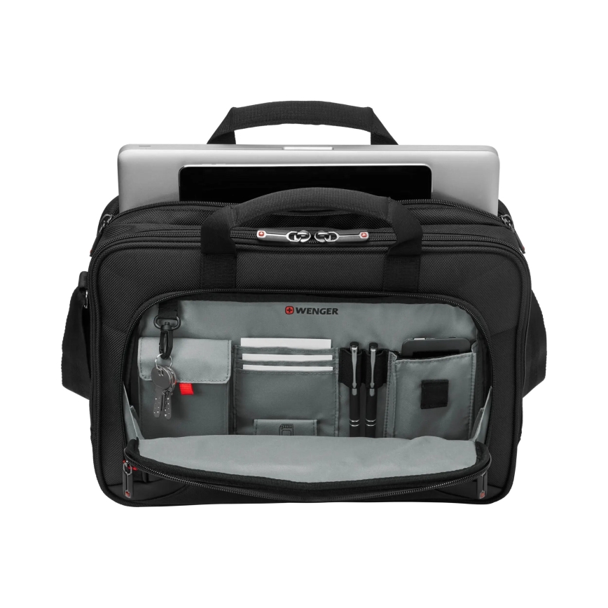 Wenger - Bolsa para portátil 15 l 16 con bolsillo para tableta 10 Prospectus negro