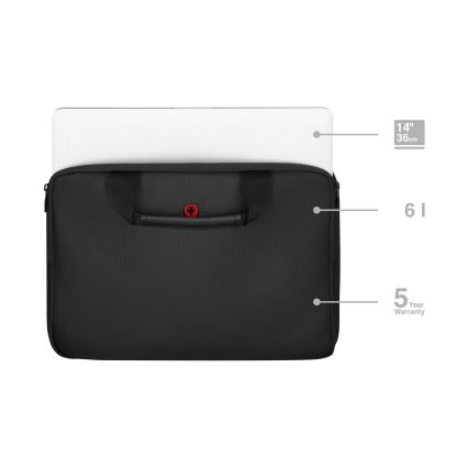 Wenger - Bolsa para portátil 6 l 14 Guyde negro