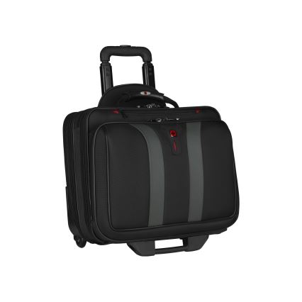 Wenger - Equipaje de viaje con ruedas 29 l + Funda para computadora portátil 15,6" Granada negro