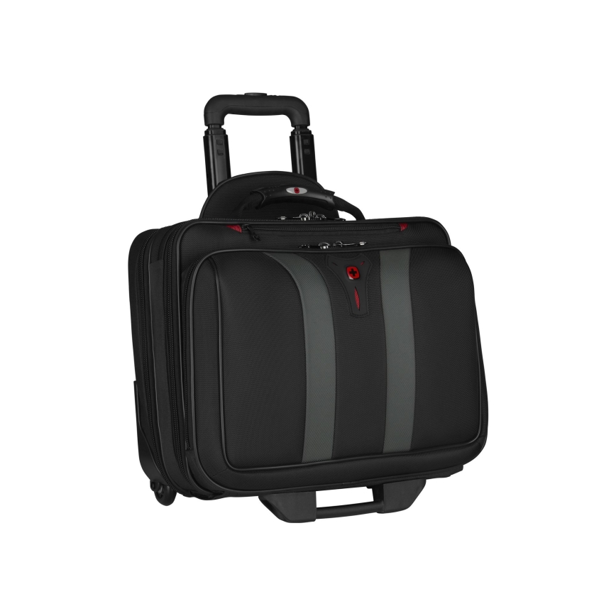 Wenger - Equipaje de viaje con ruedas 29 l + Funda para computadora portátil 15,6" Granada negro