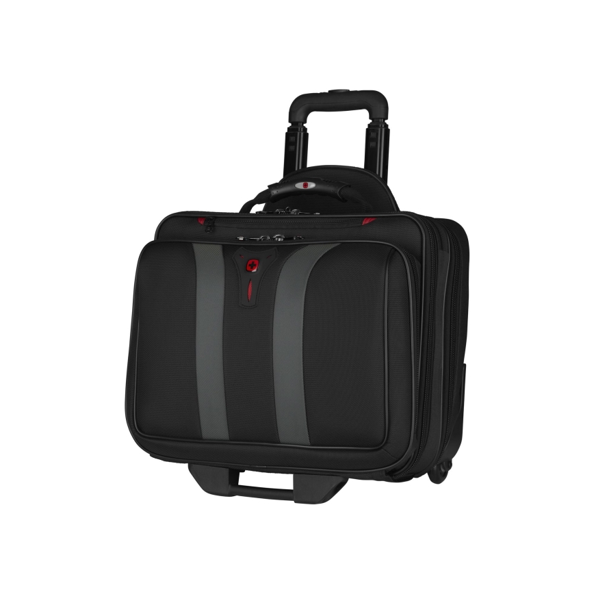 Wenger - Equipaje de viaje con ruedas 29 l + Funda para computadora portátil 15,6" Granada negro