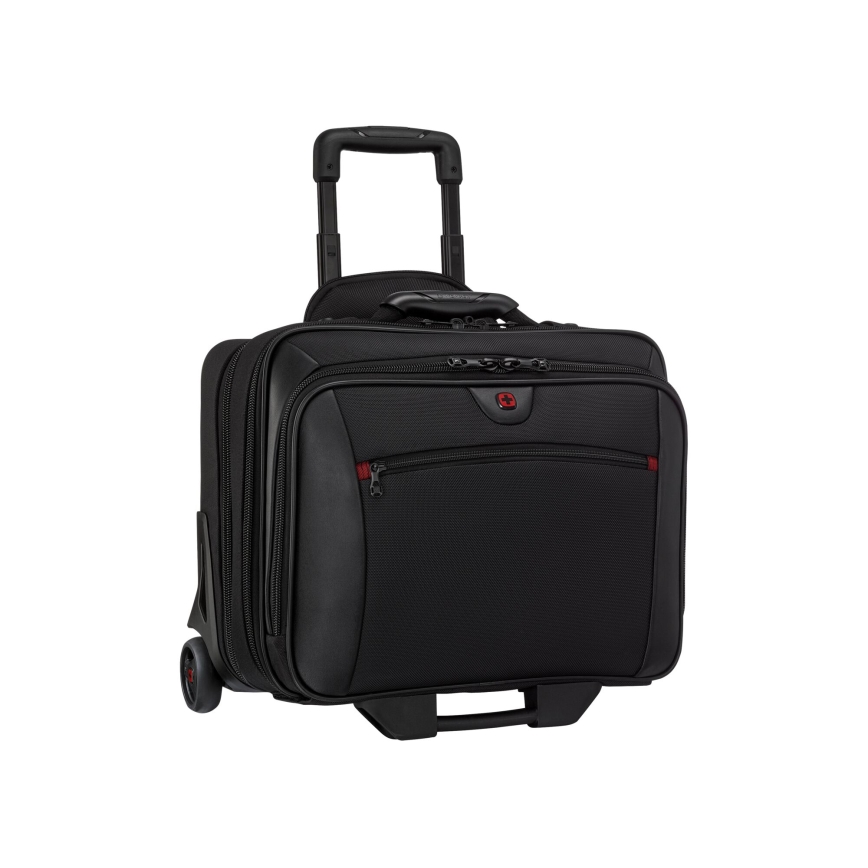 Wenger - Maleta de viaje con ruedas 23 l 17" + bolsa para portátil 15,4" Potomac negro