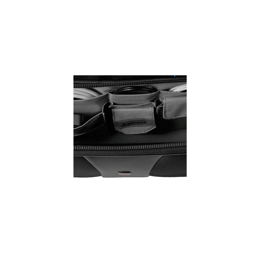 Wenger - Maleta de viaje con ruedas 25 l 17" + bolsa para portátil 15,6" Patriot negro