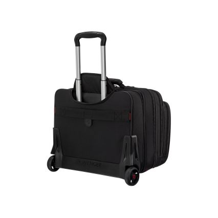 Wenger - Maleta de viaje con ruedas 25 l 17" + bolsa para portátil 15,6" Patriot negro